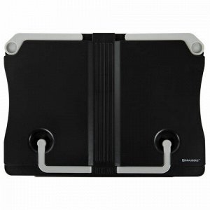 Подставка для книг и учебников BRAUBERG Black, регулируемый наклон, ABS-пластик, 238062