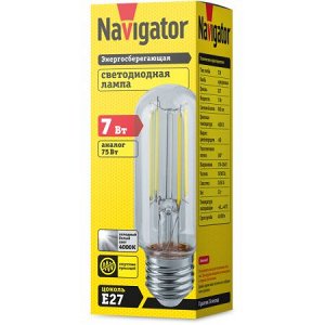 Navigator 14 442 NLL-F-T39-7-230-4K-E27-CL (110 mm), шт