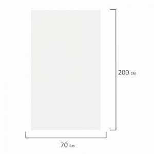 Простыня белая рулонная с перфорацией 100 шт., 70х200 см, спанбонд 12 г/м2, LAIMA UNIVERSAL, 631137