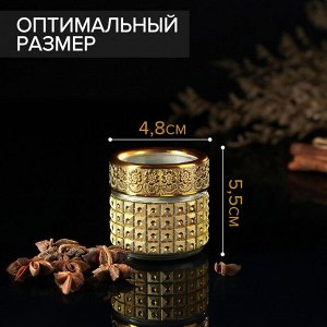 Баночка стеклянная для специй «Голд», 100 мл, 5,7*5,5, цвет золотой