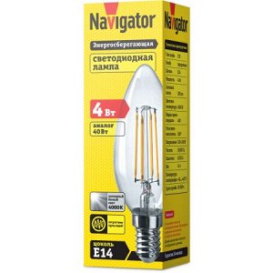 Navigator 61 339 NLL-F-C35-4-230-4K-E14, шт