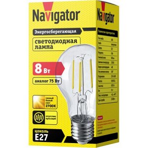 Navigator 61 623 NLL-F-A60-8-230-2.7K-E27-DIMM, шт