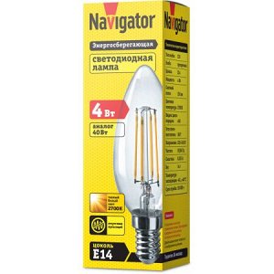 Navigator 71 307 NLL-F-C35-4-230-2.7K-E14 (100), шт