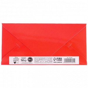 Открытка-конверт для денег "Born original", Микки Маус, 17х8,5 см