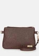 Модель №1025 | кожзам | крокодил | коричневый | Р694-2 | 31790