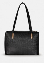 Модель №1246 | кожзам | крокодил | черный | Р920-1 | 31924