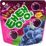 Orion Plump-Plump Jelly - Мармелад со вкусами: черного винограда, личи, манго и зеленого винограда