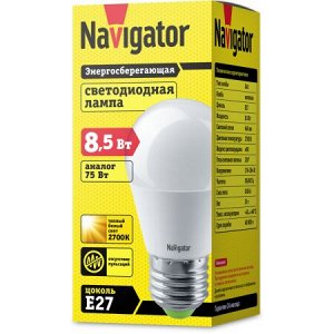 Navigator 61 336 NLL-G45-8.5-230-2.7K-E27, шт