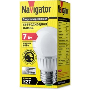 Navigator 61 381 NLL-G45-7-230-4K-E27-DIMM (10/100), шт