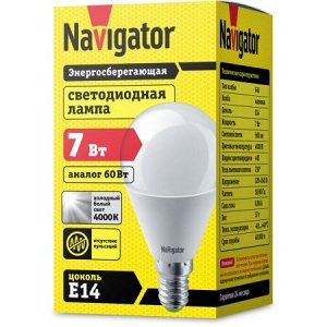 Navigator 94 468 NLL-G45-7-230-4K-E14 (10/100), шт