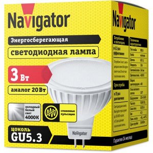 Navigator 94 127 NLL-MR16-3-230-4K-GU5.3 (10/100), шт