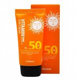 Увлажняющий солнцезащитный крем c витамином Е  ESHUMI VITAMIN LASER SUNSCREEN 100 INVOLUNTARY CAR SPF50+ PA+++ (70ml)