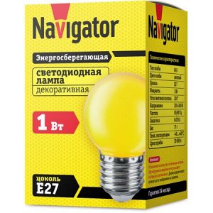 Navigator 71 830 NLL-G45-1-230-Y-E27, шт