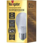 Лампа Navigator 80 542 NLL-G45-6-230-2.7K-E27-FR-SV, шт