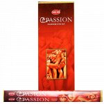 Благовония, ароматические палочки Passion HEM 6-ти гранник (Страсть)