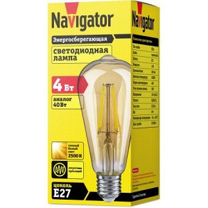 Navigator 61 485 NLL-F-ST64-4-230-2.5К-E27, шт