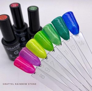 Гель Лак Grattol Rainbow  НЕОН