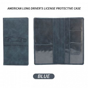 Обложка для водительских документов, цвет синий