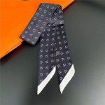 Женский шарф-галстук, принт &quot;D&quot;, цвет черный