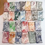 Женский шарф-галстук, принт &quot;Буквы&quot;