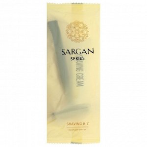 Набор бритвенный "Sargan" (бритва с двумя лезвиями, крем для бритья, 10г.) флоу-пак