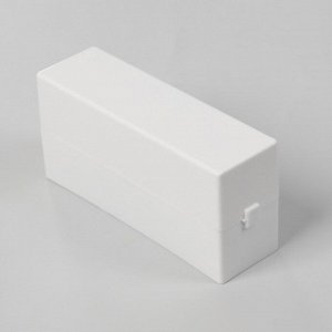 Органайзер для фрез, 30 отделений, 13 x 4 x 6,4 см, в картонной коробке, цвет белый
