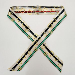 Женский шарф-галстук, принт "Кольца"