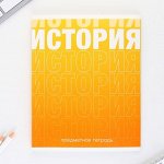 Предметная тетрадь, 48 листов, « ГРАДИЕНТ», со справочными материалами «История», обложка мелованный картон 230 гр., внутренний блок в клетку 80 гр., белизна 96%,блок №1.