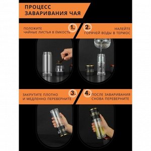 Термос-заварник чайный Magistro «Термо», 330 мл, 6.5x22 см, дисплей