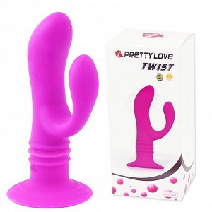 Анальный вибратор с отростком - Pretty Love Twist, 3 см