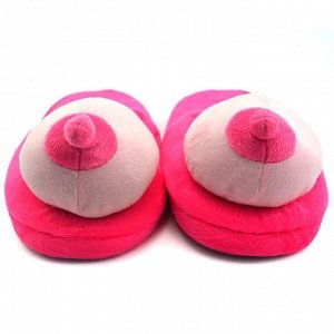 Розовые тапочки с грудью