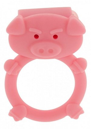 Кольцо на пенис с вибрацией Toy Joy Mad Piggy C-ring, 3 см.