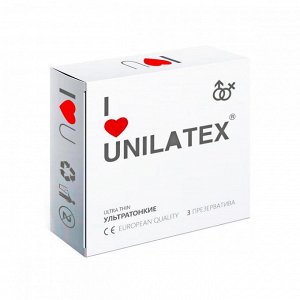Презервативы Unilatex Ultrathin 3шт
