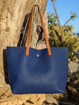 Сумка-шоппер PELLE- SHOPPER PIEL (710) СИНИЙ