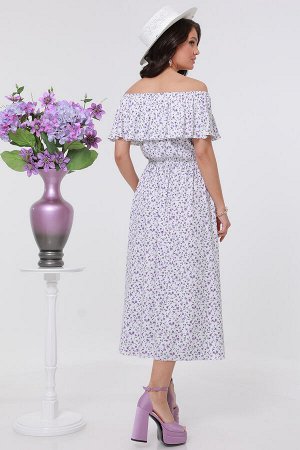 Длинное платье с цветочным принтом