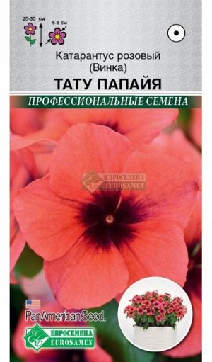 Цветы Катарантус Розовый (Винка) Тату Папайя ЦВ/П (ЕС) 5шт однолетник 25-35см