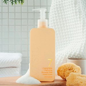 Питательный парфюмированный гель для душа с керамидами Masil 7 Ceramide Perfume Shower Gel White Musk