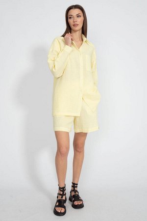 Костюм Костюм Kivviwear 41264129/03 банановый 
Состав: Хлопок-100%;
Сезон: Весна-Лето
Рост: 170

Костюм состоящий из рубашки и шорт. Нежная натуральная хлопковая ткань - муслин. Шорты свободного кроя