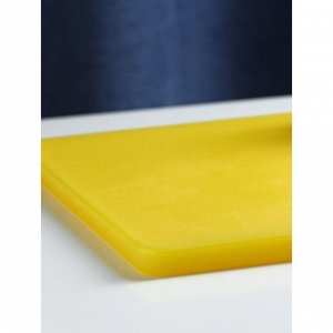 Доска профессиональная разделочная Доляна, 40?30 см, толщина 1,8 см, цвет жёлтый