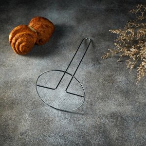 Держатель для бумажных полотенец настольный Доляна, 13.5x13.5x28 см, хромированный