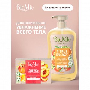 Мыло натуральное BioMio Bio-Soap Персик и Ши 90 гр.