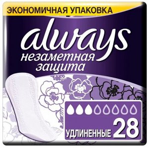 ALWAYS Ежедневные гигиенические прокладки ароматизированные Незаметная защита Удлиненные Duo 28шт