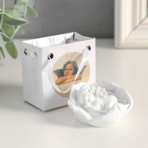 Фигурка «Ангелочек спящий в цветке», 3.5x5.5x5.5 см, МИКС