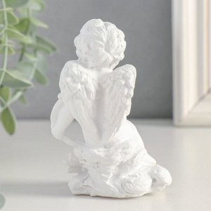 Сувенир полистоун "Белоснежный ангел с луком" МИКС 10х5,7х5 см