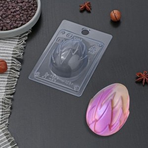 Форма для шоколада «Яйцо Лотос», 8,4?6,2?3 см, цвет прозрачный