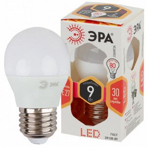 ЭРА LED smd P45-9w-827-E27 (10/100), шт