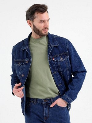 Куртки Цвет: стирка темная; Состав: 100%Хлопок ; Материал: Blue denim 2082; Вес материала: 11.7
, 
Описание: 
Классическая универсальная джинсовая куртка. Прямой силуэт, пройма и рукава обеспечивают к