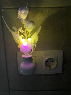 Светодиодный светильник-ночник "Ваза с цветами"