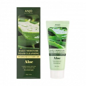 Пенка, д/умывания с экстрактом алое/Professional Daily Moisture Foam Cleansing Aloe, Anjo , 100 г