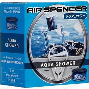 Ароматизатор на торпедо Eikosha Spirit Refill Aqua Shower (Аква), меловой, баночка 40г, арт. A-31